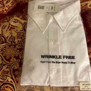 Plus size white button down